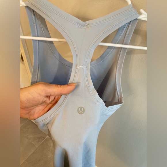 EUC Lululemon Cool Racerback II Heathered ice milk - Picture 5 of 5